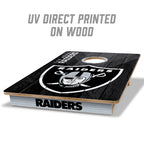 YouTheFan NFL Las Vegas Raiders 2 x 3 Wood Cornhole Game with Logo Bags