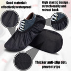 2 Pieces Bowling Shoe Covers Sports Bowling Equipment Men Shoe Covers Women Shoe Protector Covers Polyester Shoe Accessories For