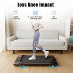 Superun Walking Pad For Home Office, 3 In 1 Under Desk Treadmill With Double Shock Absorption, Walking Treadmill Pad With Smart