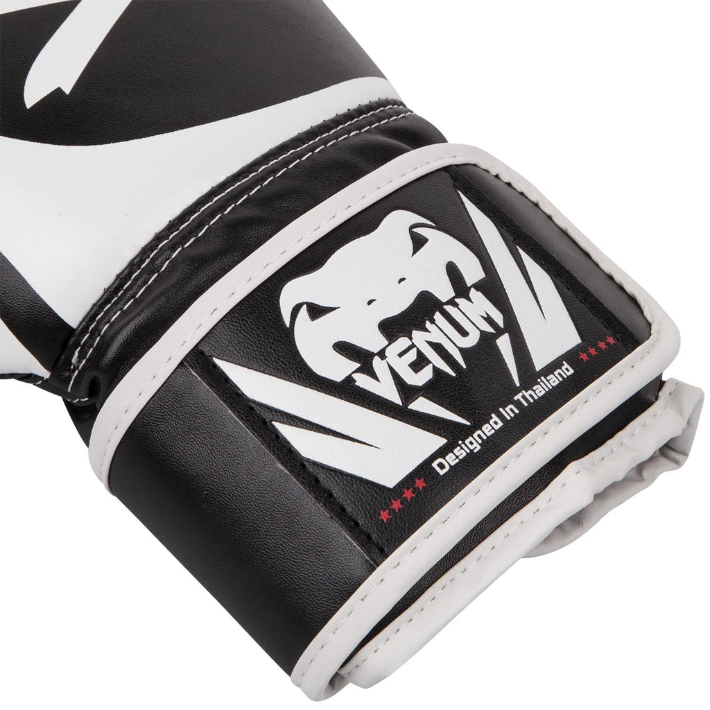 Venum Challenger 2.0 Boxing Gloves - Black/White - 16-Ounce
