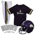 Franklin Sports Minnesota Vikings Kids Football Uniform Set - NFL Youth Football Costume for Boys & Girls - Set Includes Helmet,