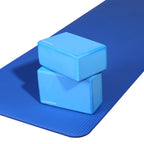 Fitvids 1/2-Inch Thick High Density Foam Exercise Yoga Mat with Carrying Strap, For Cushioning The Body Against Hard Floors, Blu