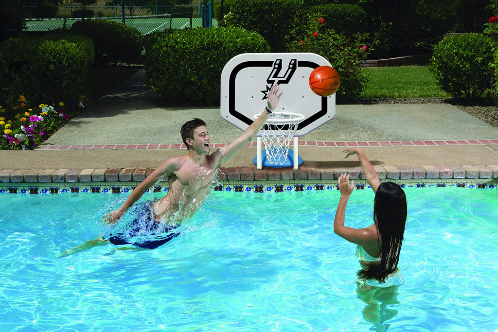 Poolmaster 72958 San Antonio Spurs Nba Pro Rebounder-Style Poolside Basketball Game