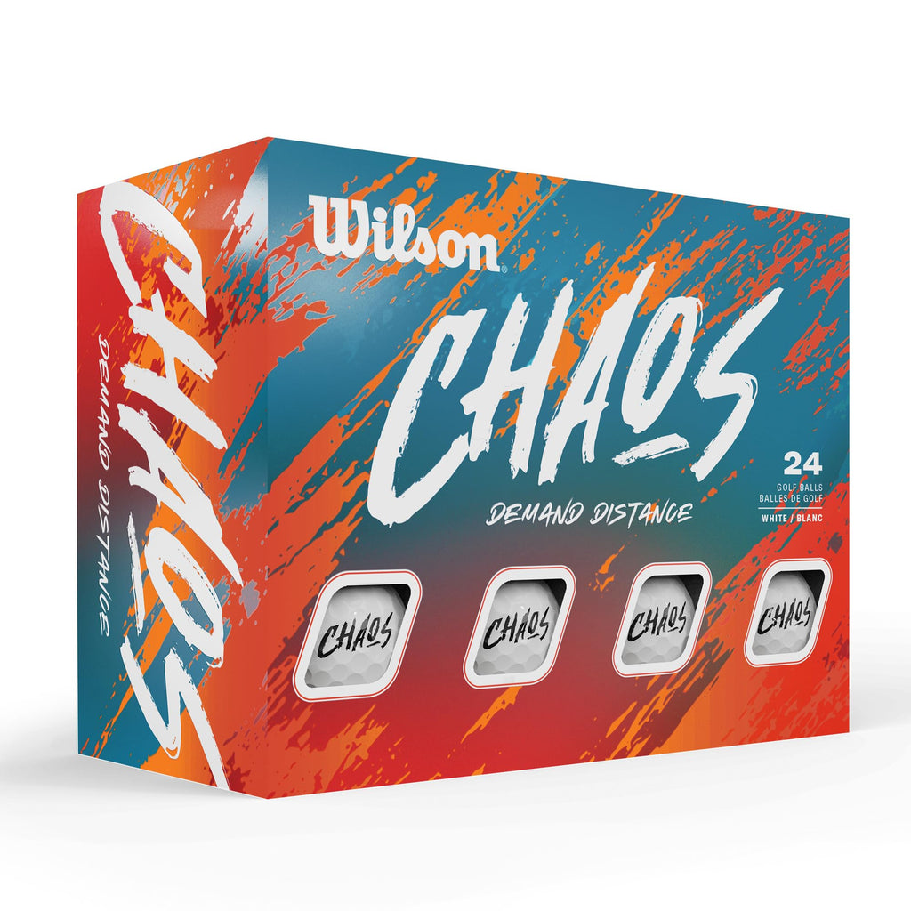 Wilson 2024 Chaos Golf Balls - 24 Balls, White