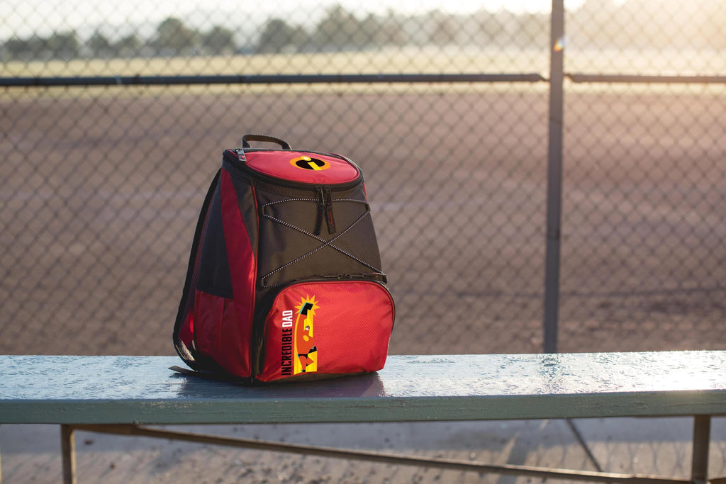 Picnic Time - Disney Pixar The Incredibles Mr. Incredible Ptx Backpack Cooler, Soft Cooler Backpack, Insulated Lunch Bag, (Red W