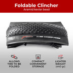 Fincci Pair 700 X 38C Tires 40-622 With 1Mm Antipuncture Protection For Gravel Cycle Electric Cyclocross Mtb Cross Hybrid Bike B