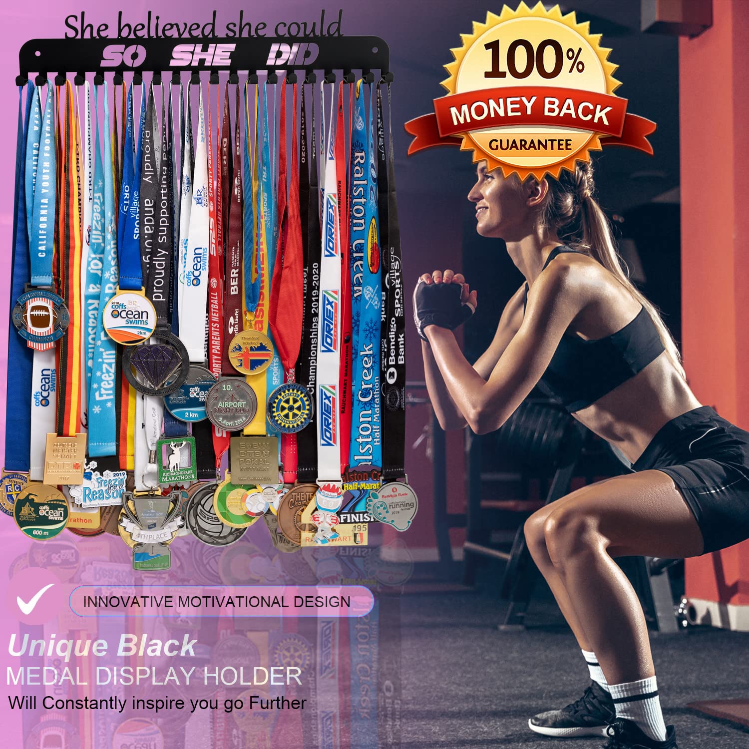 Medal Hanger Holder Display Rack Frame For Medals Application For All Sports Metal Steel Medal Hanger Holder,Race Medal Display