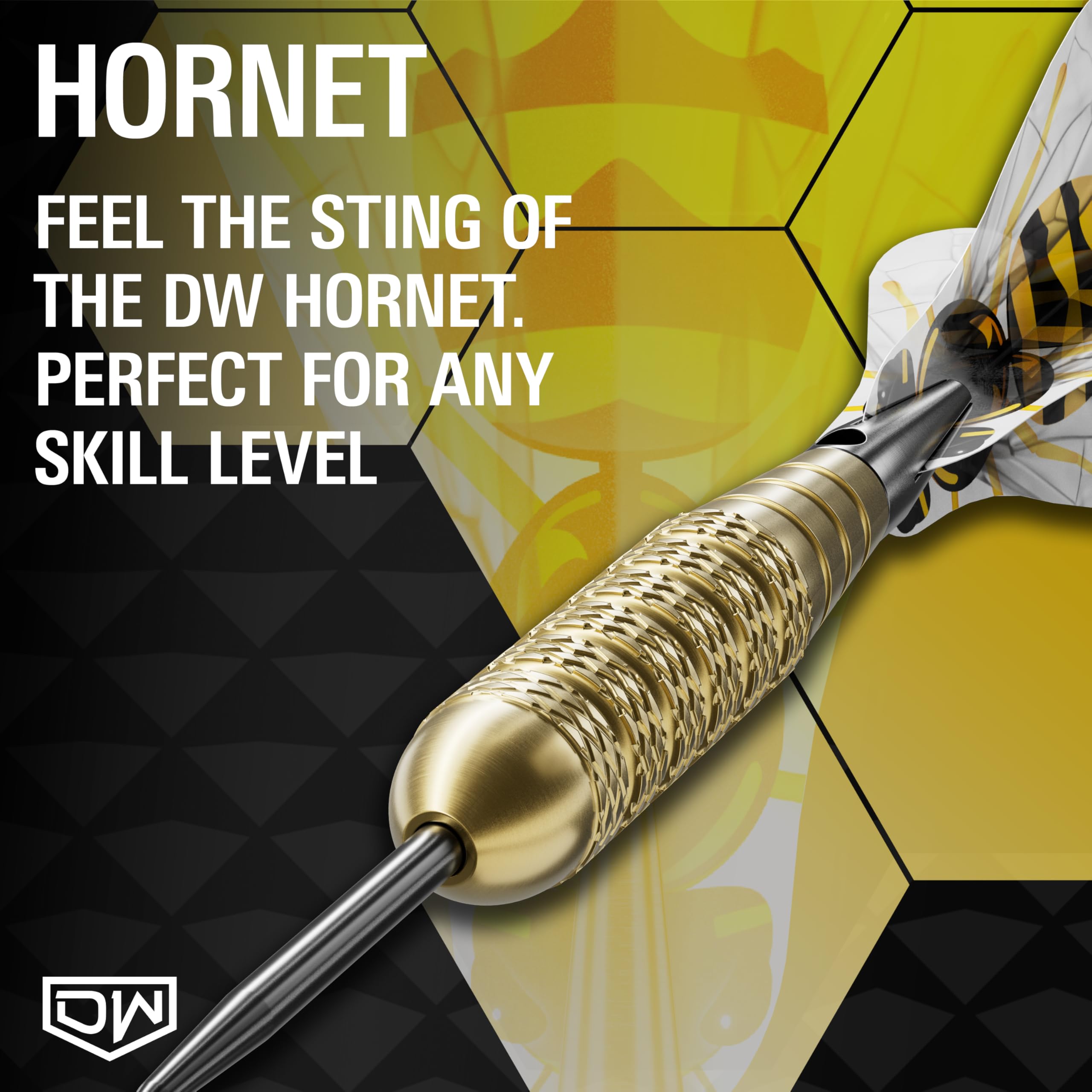 Dart World 13101 Hornet Brass Steel Tip Dart (18-Gram), Multi Colored, Precision Balanced, Accurate, And Durable - Perfect For P