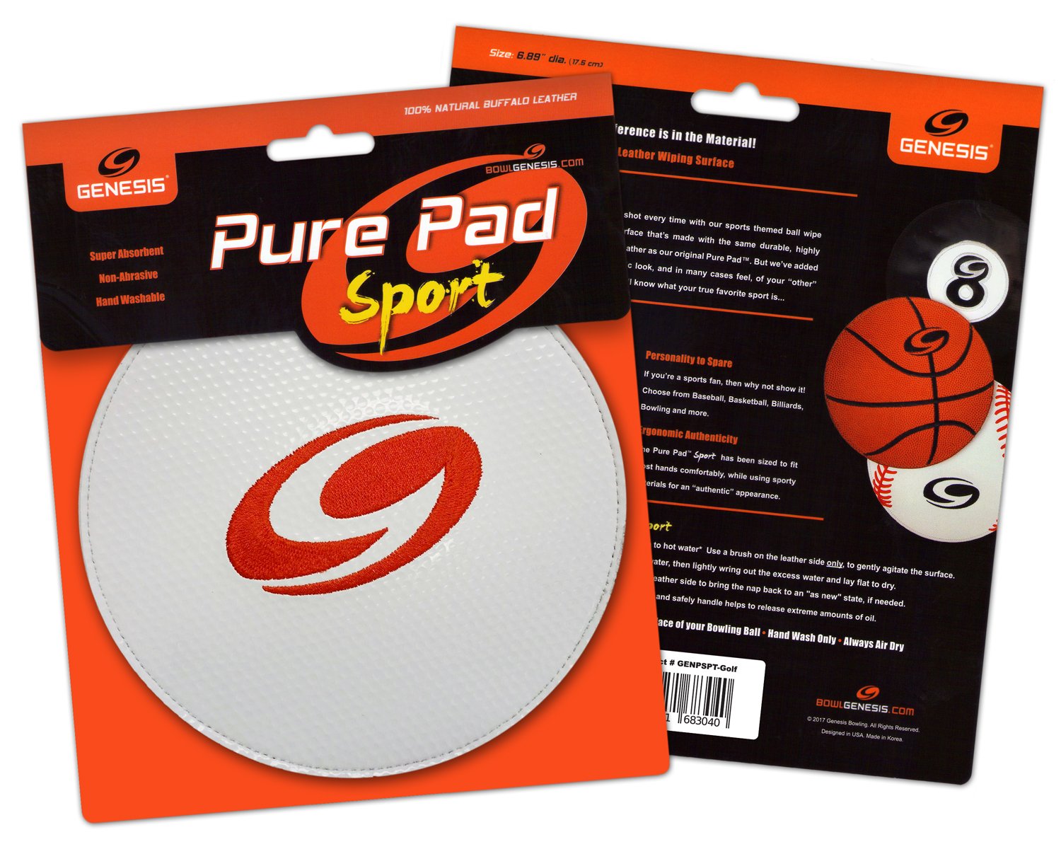 Genesis Pure Pad Sport Bowling Ball Wipe Pad - Golf