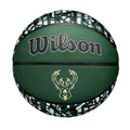 Wilson Nba Team Graffiti Basketball - Milwaukee Bucks, Size 7-29.5''
