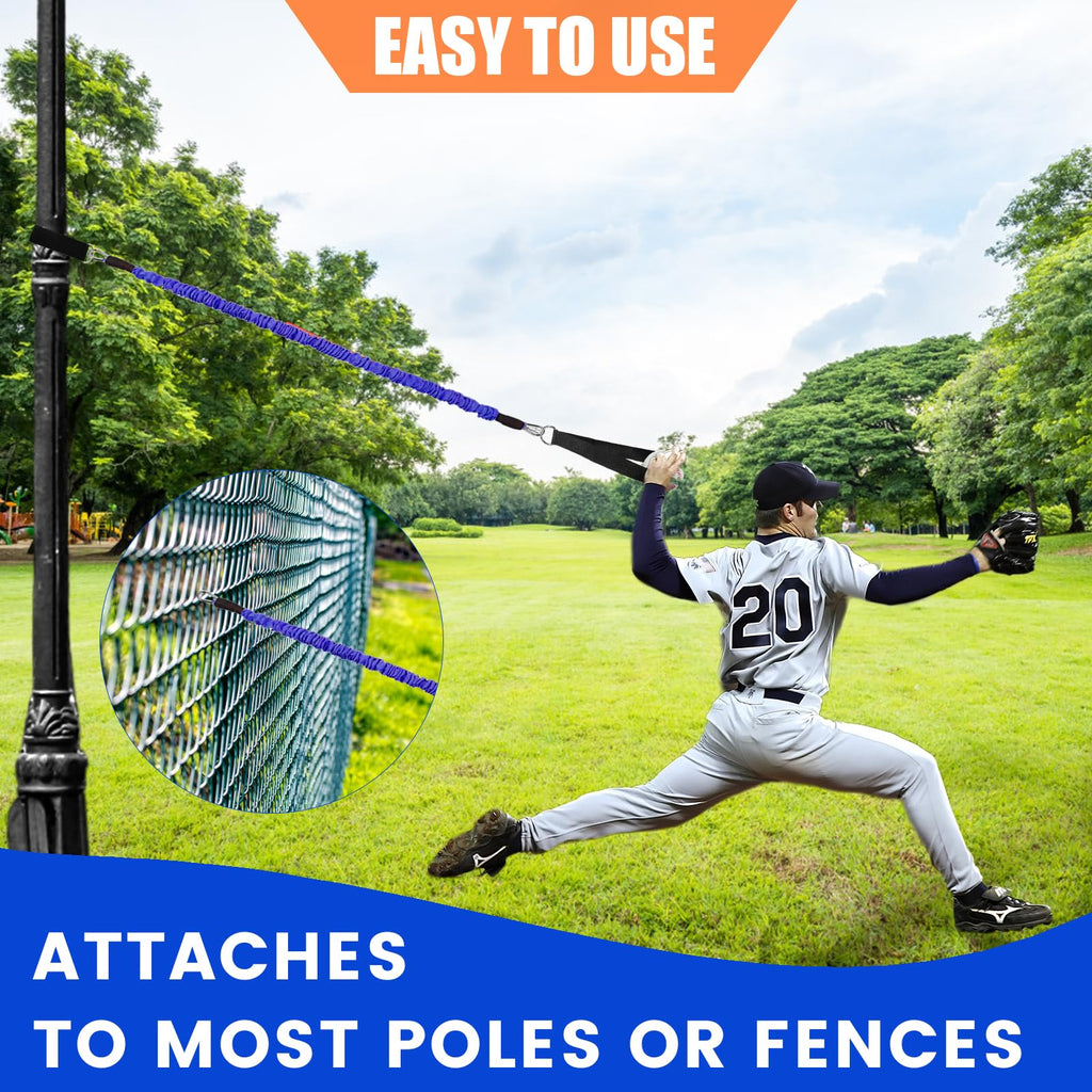 Baseball Resistance Trainer,Training Aid For Baseball Softball Pitchers,Interchangeable Grips To Build Arm Strength,Arm Bands Fo