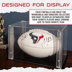 Franklin Sports Nfl Houston Texans Autograph Football - Official Size White Panel Souvenir Football For Autographs + Signatures