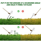 Yaocom Ground Anchors Screw In 8 Inch Tent Stakes Heavy Duty Metal Stakes Threaded Hex Head Driver Tent For Camping Garden Infla
