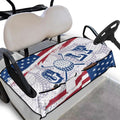 Knextrepoy American Flag Golf Ball Golf Cart Seat Covers for 2-Person Seats Golf Cart Towel Seat Covers Universal Breathable Gol