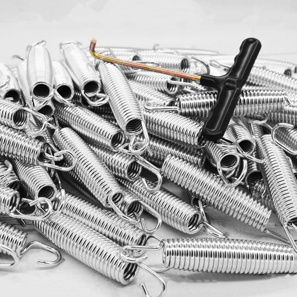 72 Pieces Trampoline Springs Replacement 5.5 Inch Trampoline Springs With T-Hook Heavy Duty Stainless Steel Trampoline Springs M