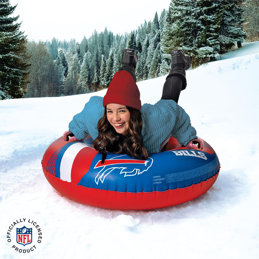 Bigmouth Buffalo Bills Nfl Fan Gear Outdoor Toys, Officially Licensed - Inflatble Snow Tube With Handles