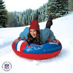 Bigmouth Buffalo Bills Nfl Fan Gear Outdoor Toys, Officially Licensed - Inflatble Snow Tube With Handles