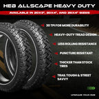 Allscape 20X3 E-Bike Fat Tires, Includes Tubes, Heavy Duty 20 Inch X 3.0 Fat Tyre For E Bikes, Mountain Bikes, All Terrain Tire