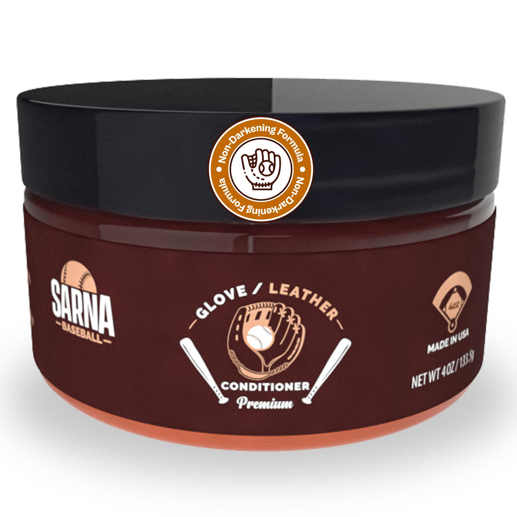 Sarna Baseball Glove Leather Conditioner Cream - Use On Baseball Gloves, Softball Gloves, And Other Leather Sports Equipment (4.