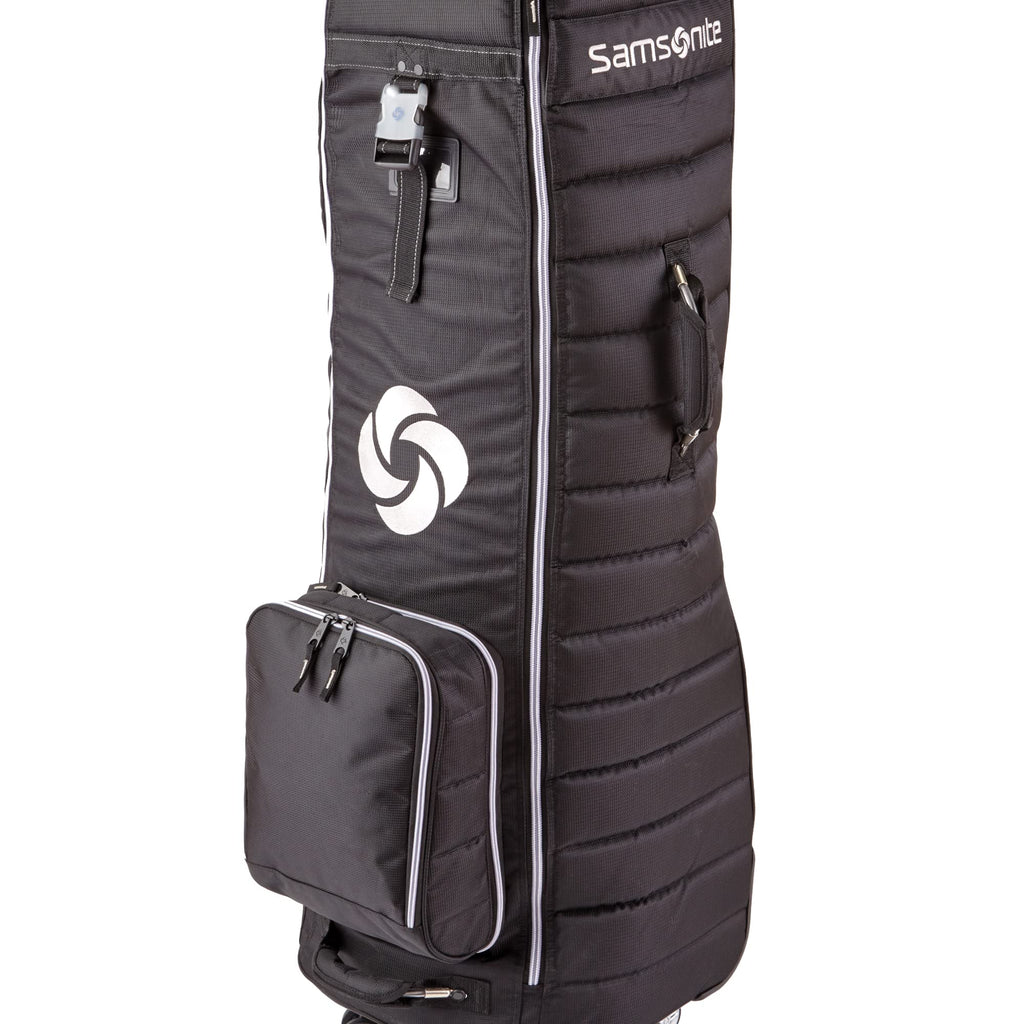 Samsonite Quilted Golf Travel Cover With Spinner Wheels And Detachable Shoe Bag, Midnight Black
