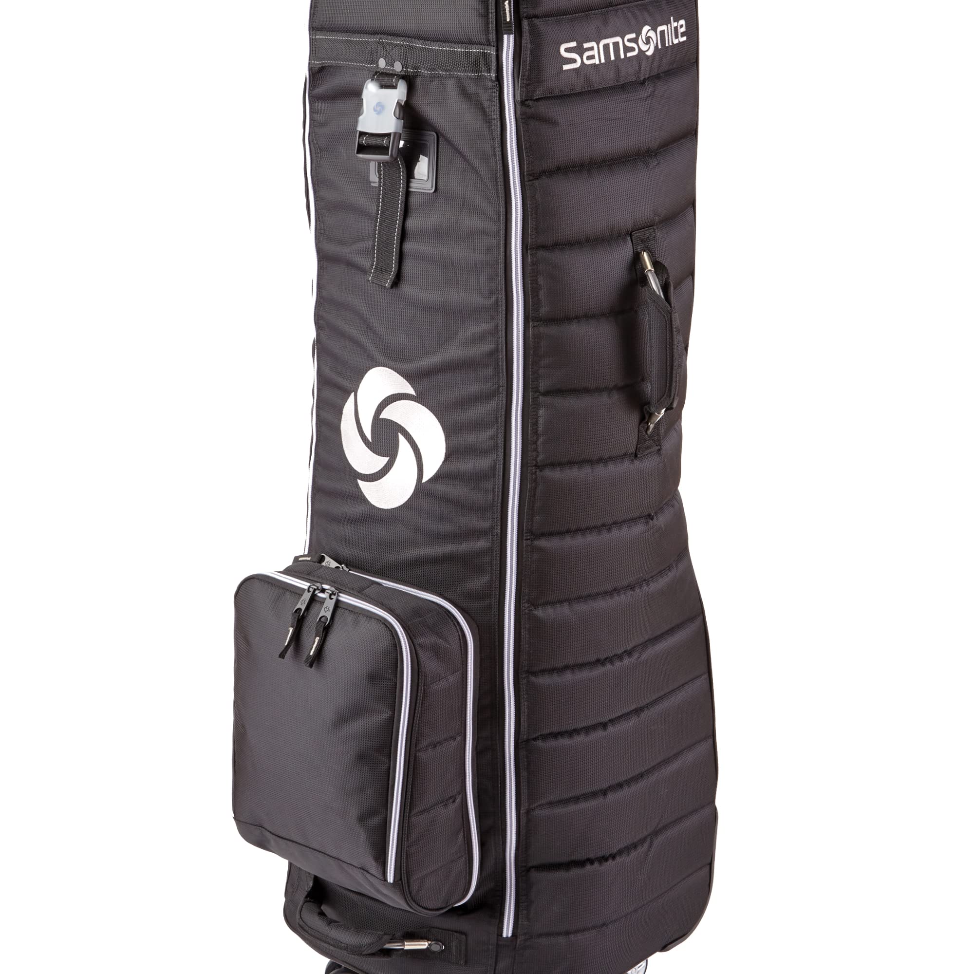 Samsonite Quilted Golf Travel Cover With Spinner Wheels And Detachable Shoe Bag, Midnight Black