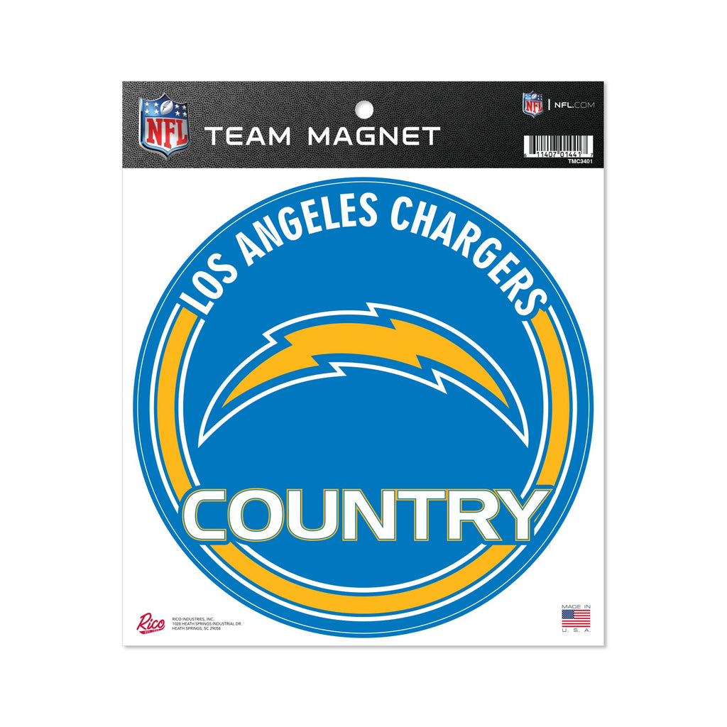 Rico Industries Nfl Los Angeles Chargers 8'' Round Magnet