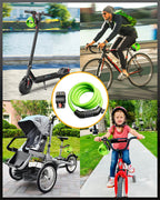 KEYSTP Bike Lock Cable with Combination,High Security 5-Digit Resettable Combination Bicycle Lock Anti-Theft, with Mounting Brac