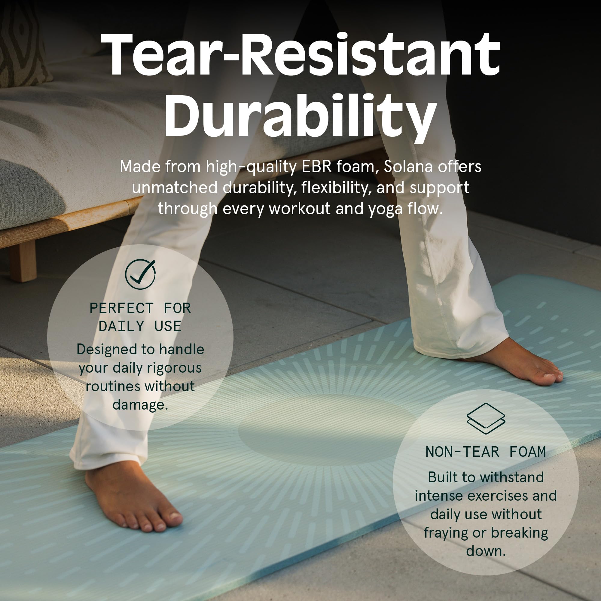 Retrospec Retrospec Solana Yoga Mat 1/2'' Thick W/Nylon Strap For Men & Women - Non Slip Excercise Mat For Yoga, Pilates, Stretc