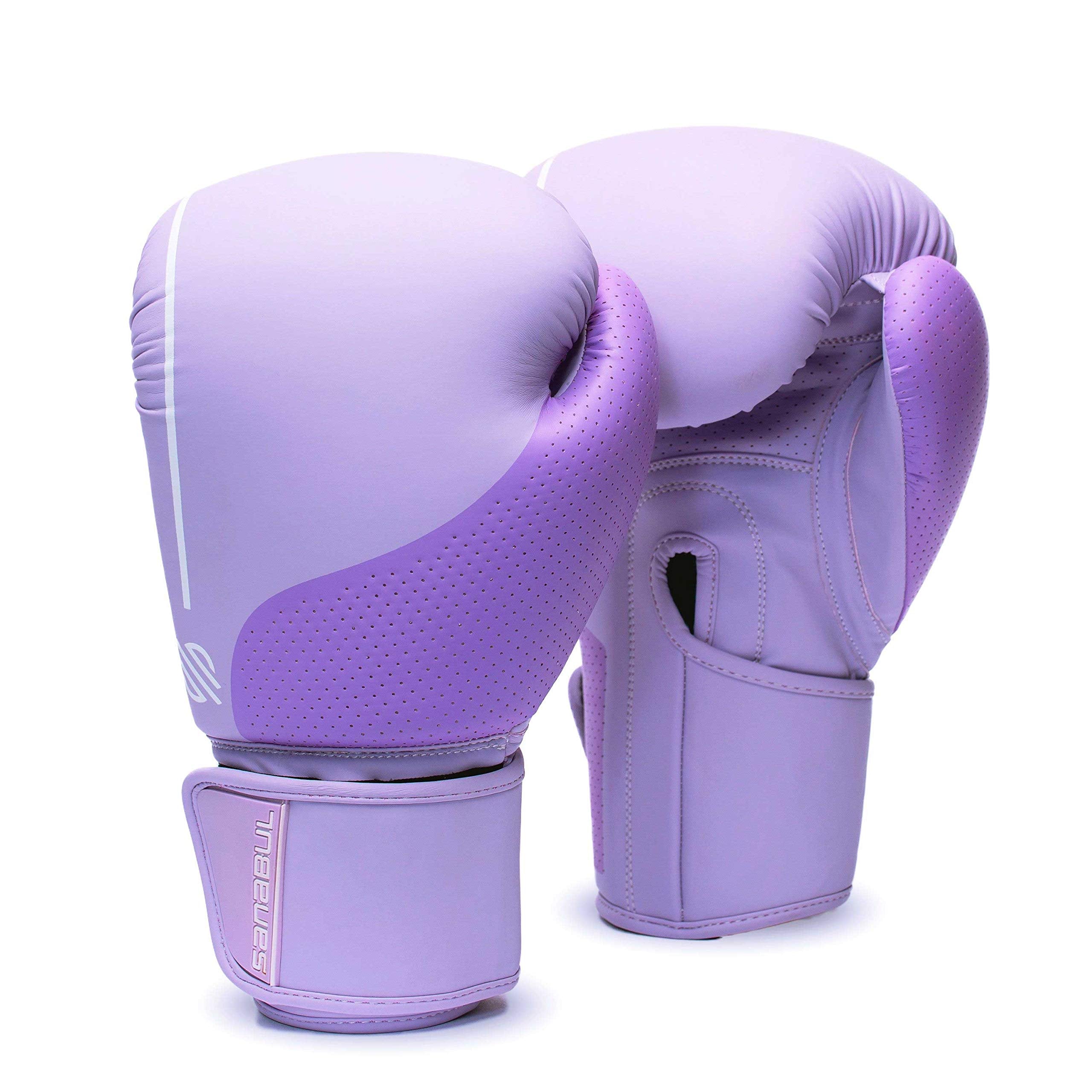 Sanabul Womens Easter Egg Boxing Gloves (Lavender, 8 Oz)