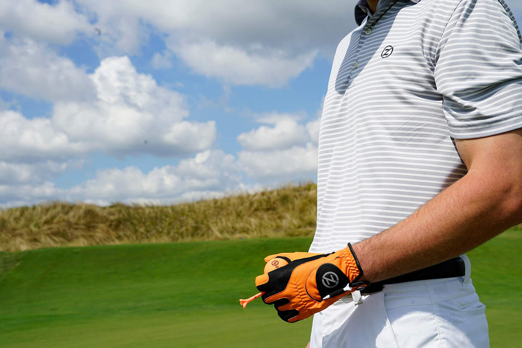 Zero Friction Men'S Golf Gloves, Right Hand, One Size, Orange