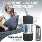 Sea To Summit Foamcore Camping And Travel Pillow, Deluxe (22 X 14.2), Grey
