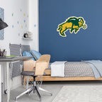 Rico Industries Ncaa North Dakota State Bisons Mascot Shape Cut Pennant - Home And Living Room D  Cor - Soft Felt Ez To Hang