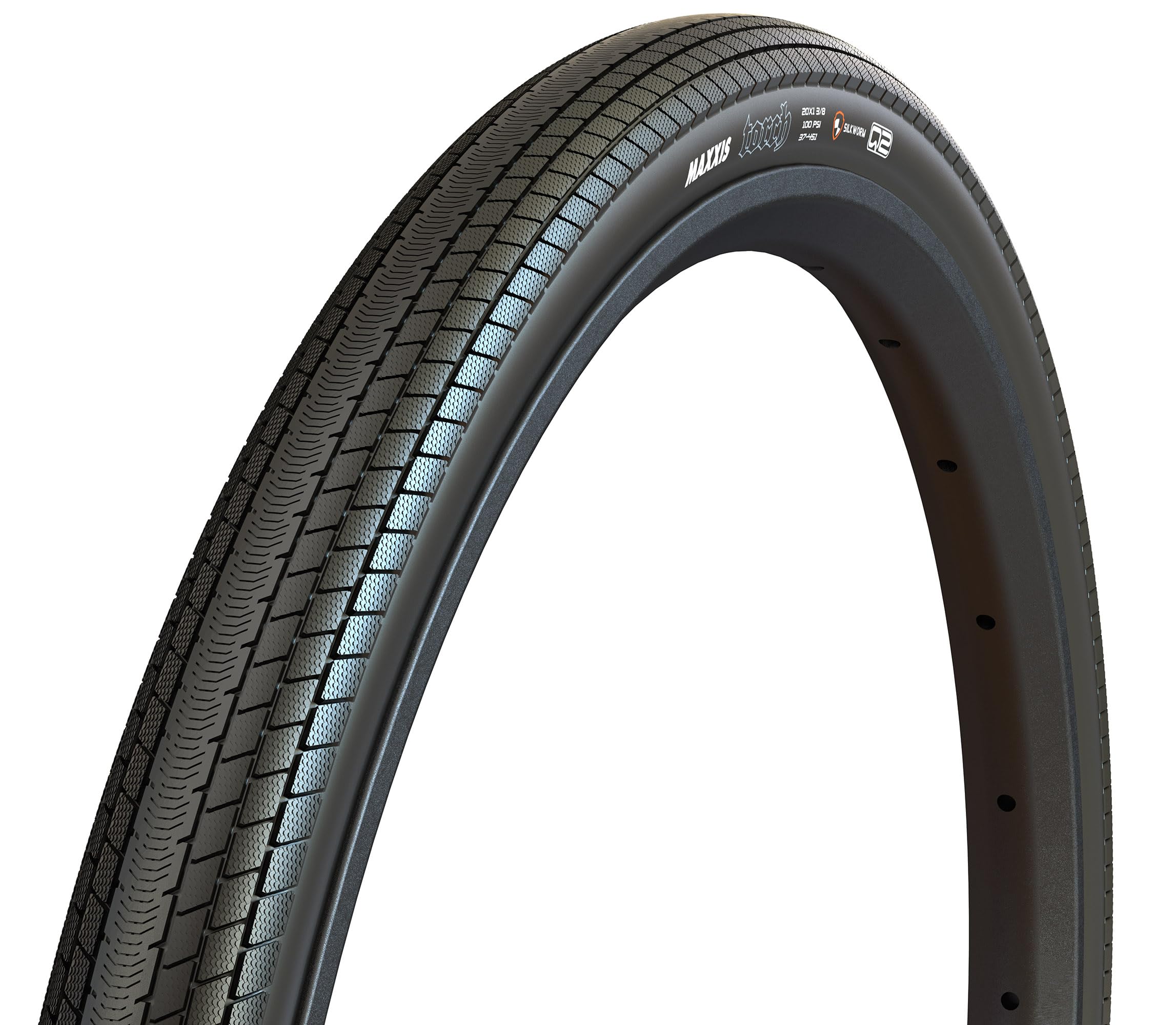 Maxxis Torch 20X1.75 120 Tpi Folding Dual Compound Exo/Tr Tyre - Black, 20 X 1.75 Inches