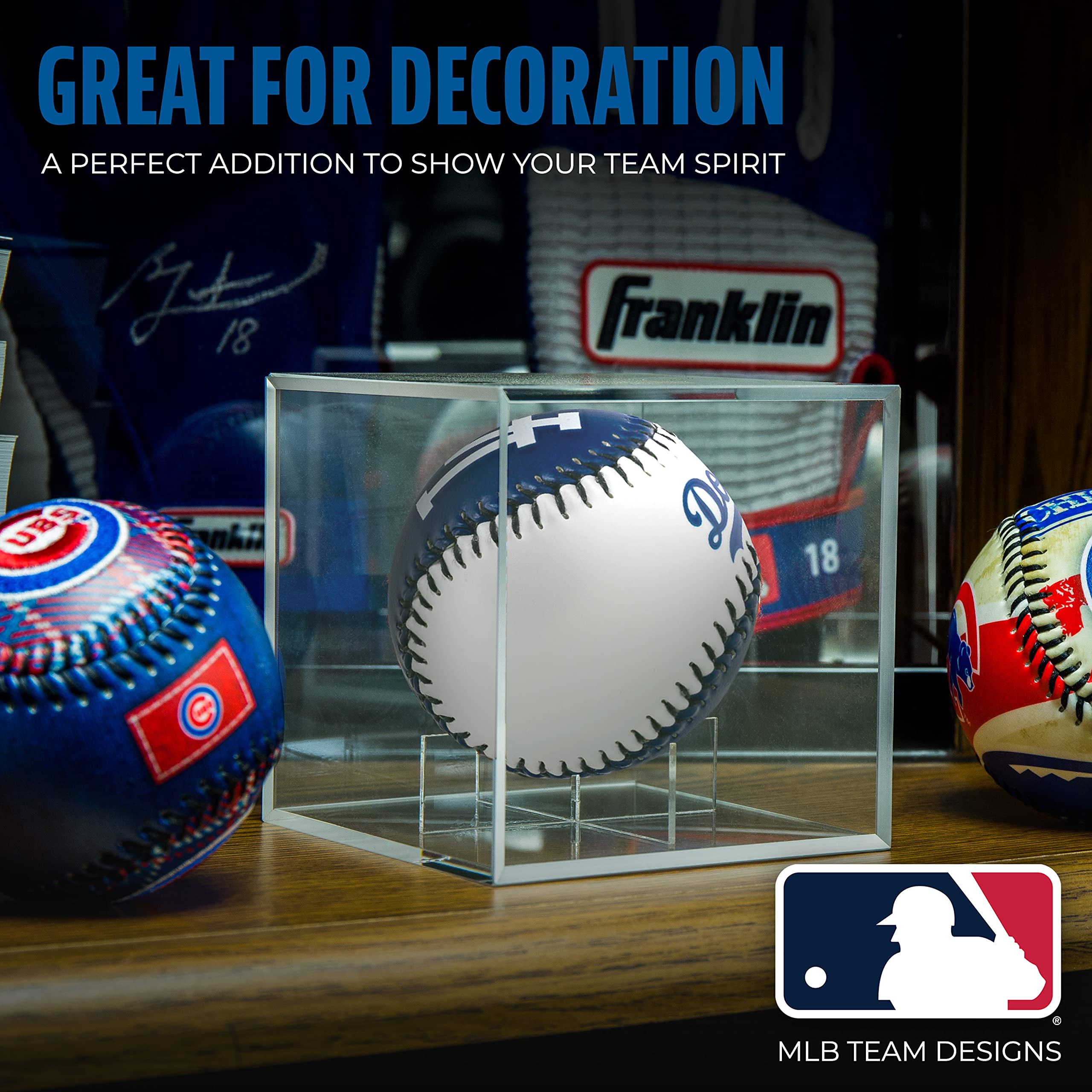 Franklin Sports Los Angeles Dodgers Mlb Team Baseball - Mlb Team Logo Soft Baseballs - Toy Baseball For Kids - Great Decoration