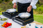 Sterno Portable Butane Stove - Single Burner Stove for Catering or Outdoor Cooking, Black with Travel Case - 9000 BTU