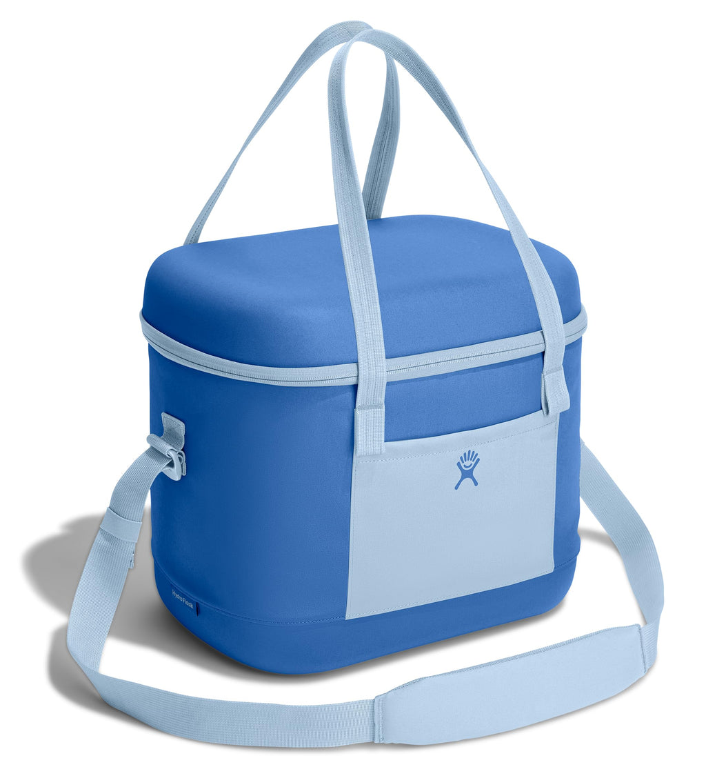 Hydro Flask Cooler Bag - Insulated Portable Soft Cooler - 20 L Capacity in Cascade and Surf Blue