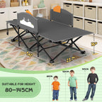 Slendor Toddle Cot, Toddler Portable Bed W/Cartoon Handrail, Blanket (5Ft X 4Ft), Folding Toddler Cots For Camping, Travel Bed,