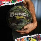 AND1 Xcelerate Rubber Basketball: Official Regulation Size 7 (29.5   ) Streetball, Made for Indoor/Outdoor Games (Basketball w/P