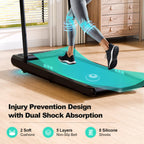 Walking Pad Treadmill, Walking Pad With Handle Bar, 2.5 Hp Under Desk Treadmills For Home Office, 3 In 1 Foldable Treadmills Sup