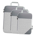 Pinakine Set Of 3 Packing Cubes Travel Organizers Suitcase Organizer Bags Waterproof Grey | | Home & Garden | Household Supplies