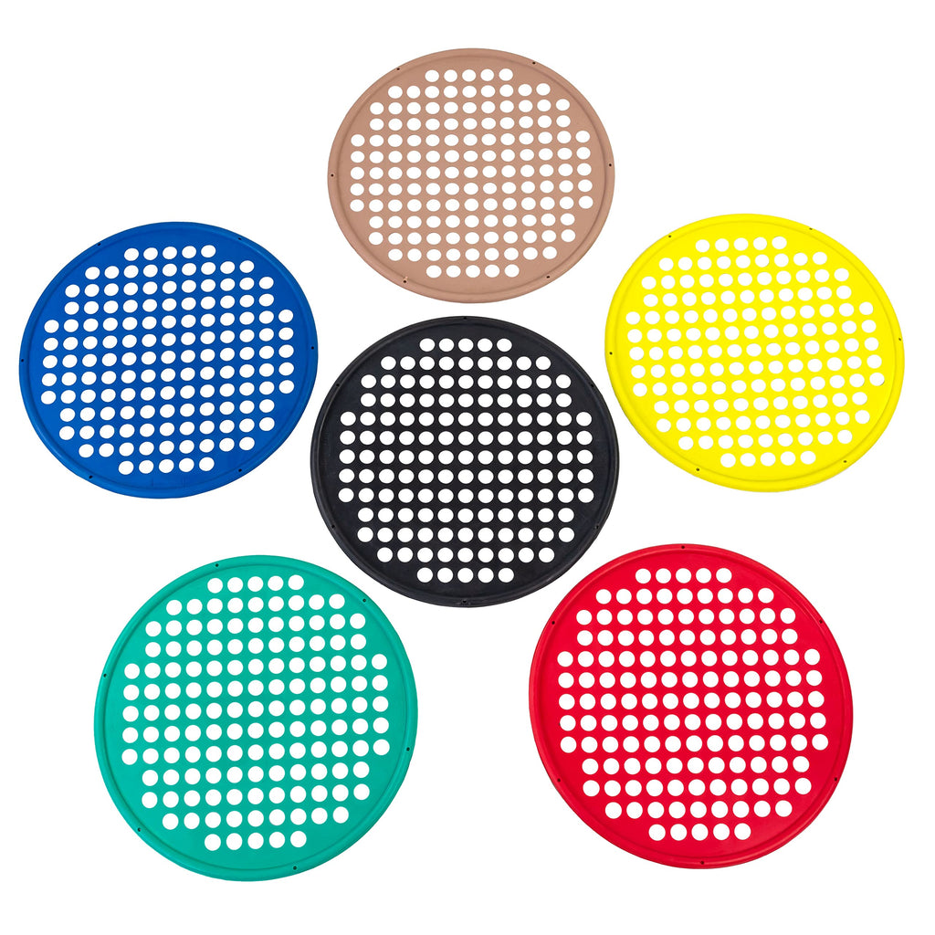 Cando-10-0876 Web Hand Therapy Device, Latex-Free, 14'' Diameter, Set (Tan, Yellow, Red, Green, Blue, Black)