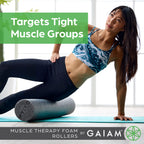 Gaiam Restore Foam Roller For Muscle Massage - 36'' Long Foam Roller, Deep Tissue Muscle Massager For Sore Muscles & Stimulation