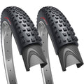 Fincci Pair 27.5 X 2.35 Inch 60-584 Foldable Tires For Road Mountain Mtb Mud Dirt Offroad Bike Bicycle (Pack Of 2)