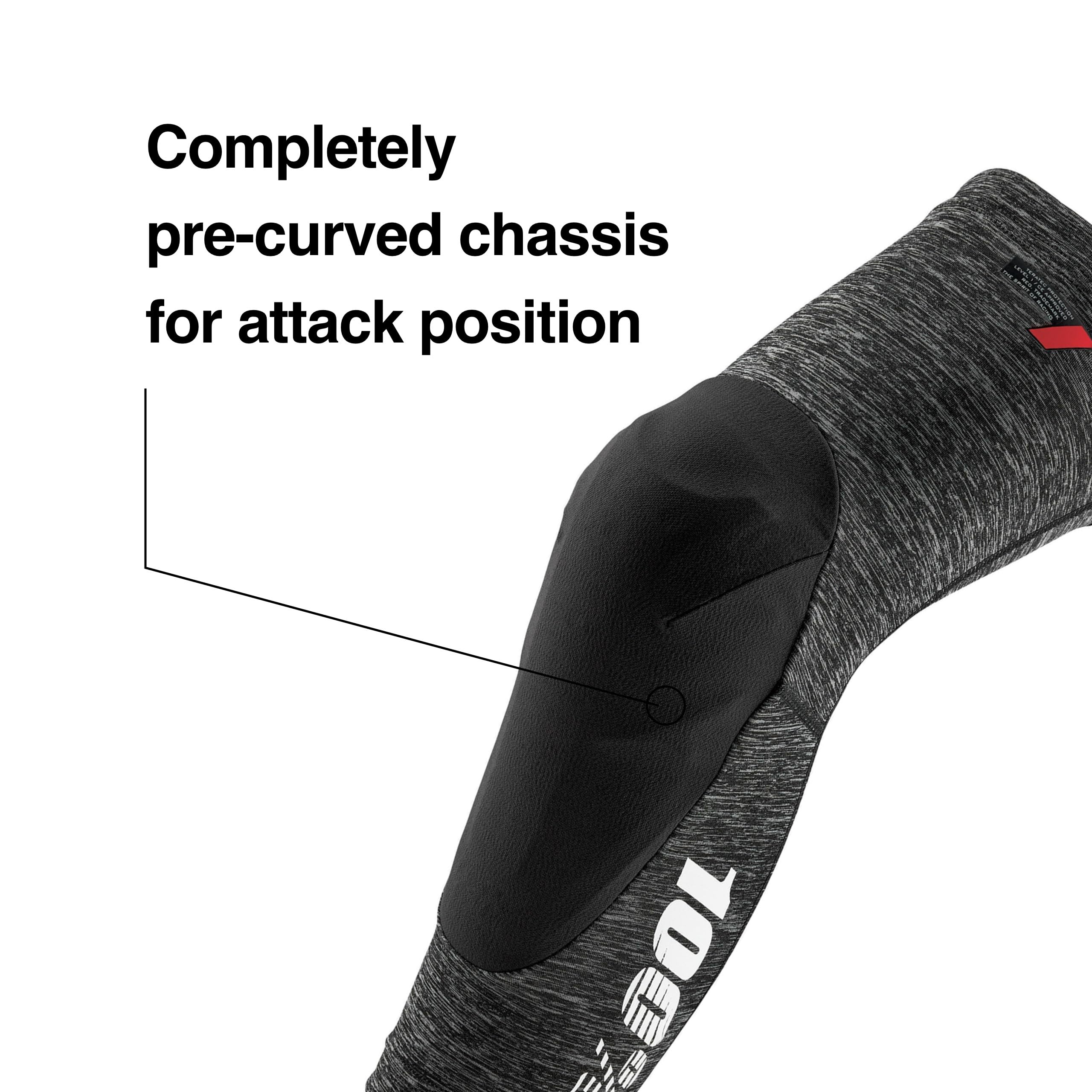 100% Teratec Mountain Biking Knee Pad - Mtb & Bmx Protection - Ultralight Nylon Slip On Sleeve With Built In Padding