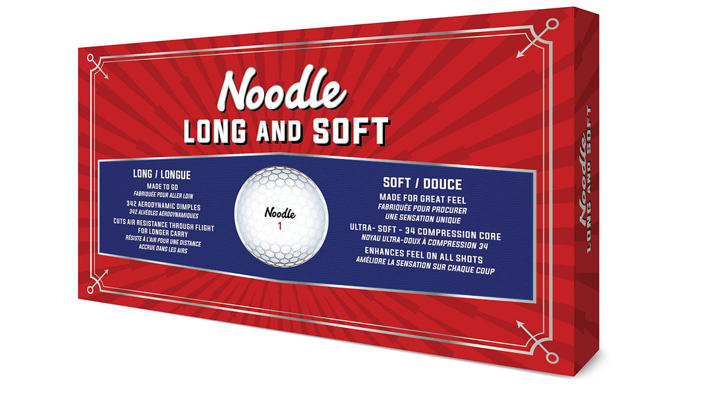 Taylormade 2018 Noodle Long & Soft Golf Ball, White (Pack Of 15)