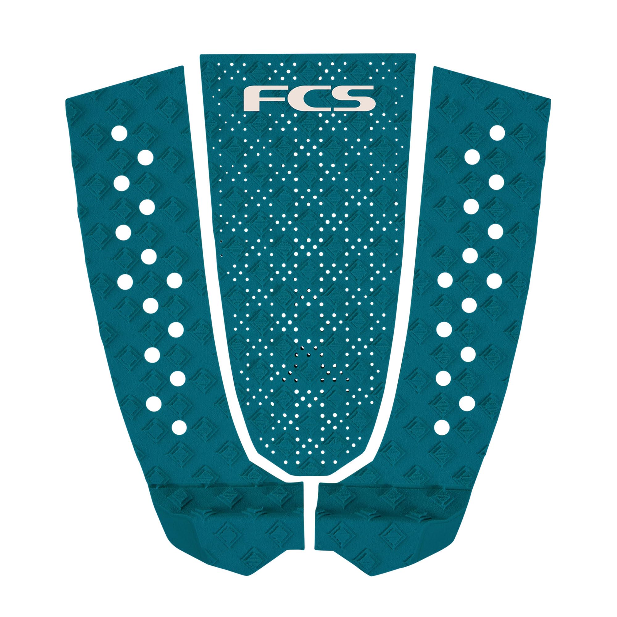 FCS T-3 Eco Traction Pad - Tidal Teal | Designed for Maximum Grip, Comfort, & Tail Kick Support, Ideal for Enhanced Board Contro