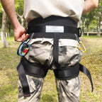 Newdoar Ce Uiaa Certification Thickness Climbing Harness,Wider Half Body Harness For Rock Rappelling Fire Rescuing Tree Climbing