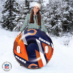 Bigmouth Chicago Bears Nfl Fan Gear Outdoor Toys, Officially Licensed - Inflatble Snow Tube With Handles