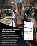 MAXSHOT V7 Electric Scooter, 350W Powerful Motor, 16MPH Top Speed,16Miles Long Range, 8.5 Solid Tires Folding Commuter Escooter
