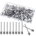 WILLBOND 100 Pack Basketball Pump Needles Ball Inflation Air Pump Needles with Storage Box for Sports Balls, Football Basketball